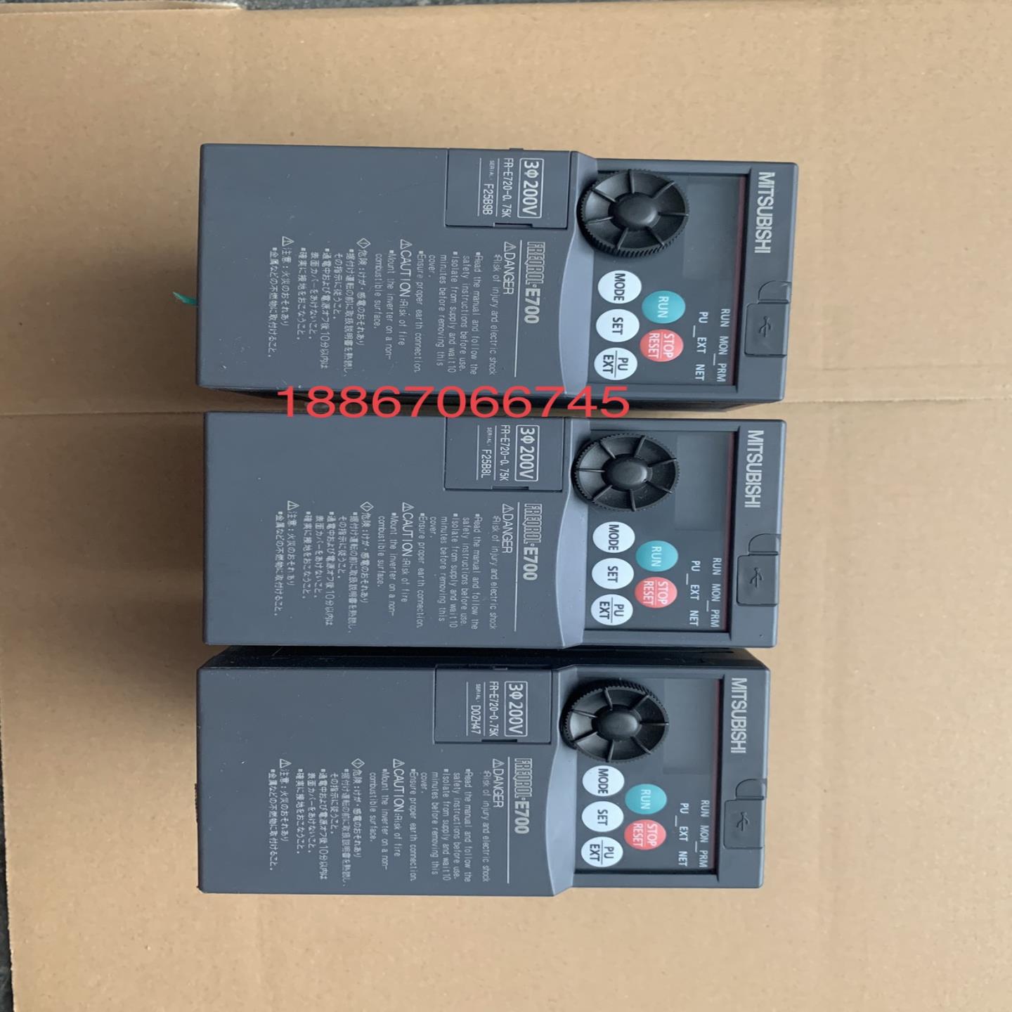 二手拆机三菱E720变频器075KW FR-E720-075K  成色漂亮