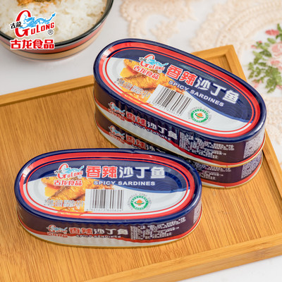 古龙食品香辣沙丁鱼120g