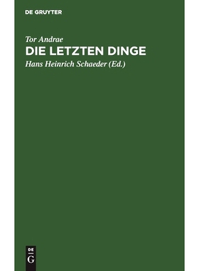 预订 Die Letzten Dinge: 9783112490556