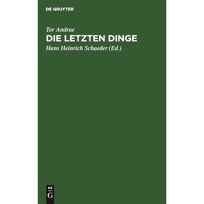 预订 Die Letzten Dinge: 9783112490556
