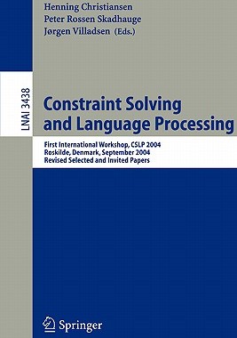 【预订】Constraint Solving and Language Processing