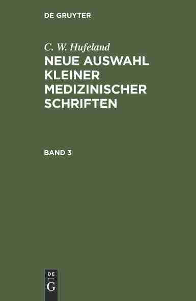 【预订】KLEINE MEDIZINISCHE SCHRIFTEN BD. 3 9783111219455
