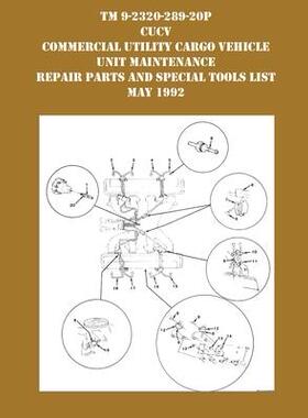 [预订]TM 9-230-289-20P CUCV Commercial Utility Cargo Vehicle Unit Maintenance Repair Parts and Special Too 9781954285835