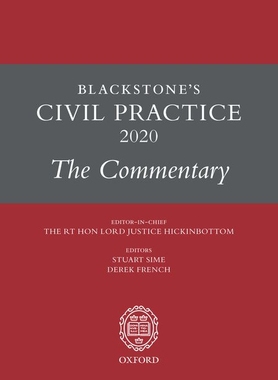 【预订】Blackstone’s Civil Practice 2020: The Commentary