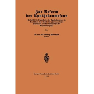des pharm der Zur Reform Deutschland Entspricht Apothekenwesens Stande 预订 die dem Organisation