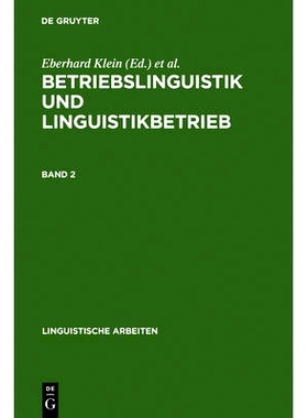 预订 Betriebslinguistik und Linguistikbetrieb: Akten des 24. Linguistischen Kolloquiums, Universität Bremen, 4. - 6. Se