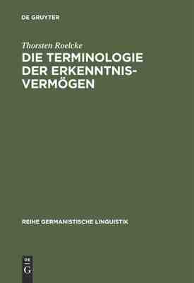 【预订】Die Terminologie der Erkenntnisvermögen 9783484310957