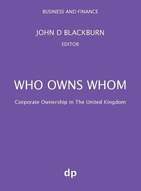 [预订]Who Owns Whom: Corporate Ownership in The United Kingdom 9781912736058
