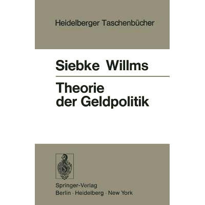 预订 Theorie der Geldpolitik: 9783540069188