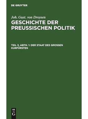 预订 Der Staat des grossen Kurfürsten: 9783111207681
