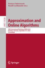 【预订】Approximation and Online Algorithms 9783031183669