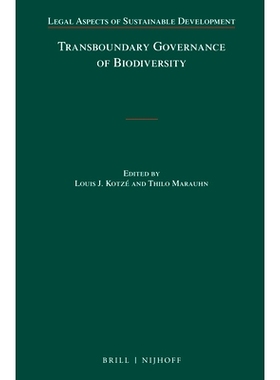 预订 Transboundary Governance of Biodiversity 生物多样性的跨界治理: 9789004273849