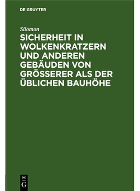 预订 Sicherheit in Wolkenkratzern und anderen Gebäuden von größerer als der üblichen Bauhöhe: 9783486747874