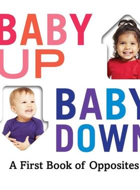 [现货] 宝宝反义词 纸板书 低幼启蒙 英文原版 Baby Up, Baby Down: A First Book of Opposites