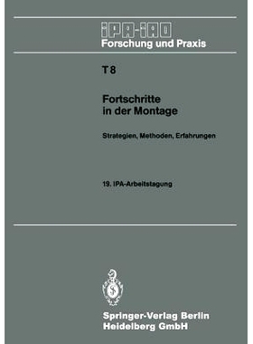 预订 Fortschritte in Der Montage: Strategien, Methoden, Erfahrungen