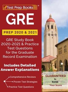[预订]GRE Prep 2020 & 2021: GRE Study Book 2020-2021 & Practice Test Questions for the Graduate Record Exa 9781628459128