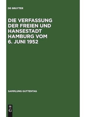 预订 Die Verfassung der Freien und Hansestadt Hamburg vom 6. Juni 1952: Kommentar nebst Bürgerschaftswahlgesetz, Gesch