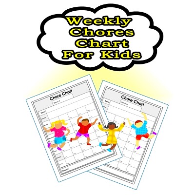 预订 Weekly Chores Chart for Kids: 110 Pages, 13 Months of Weekly Chores Checklists For Kids - Chart Book To Write In Fo