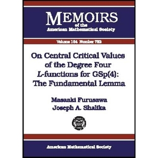 预订 Four Functions Values the 9780821833285 Fundamental Lemma Critical Degree GSp for The Central