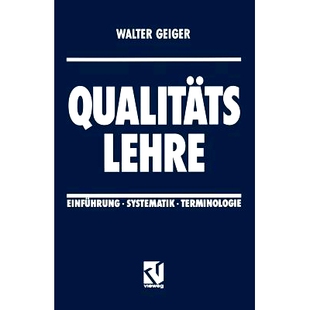 预订 Qualitäts Lehre: Einführung · Systematik · Terminologie: 9783528133573