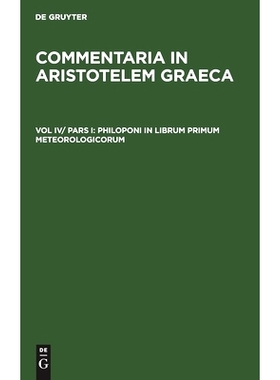 预订 Philoponi in librum primum meteorologicorum: 9783112332313