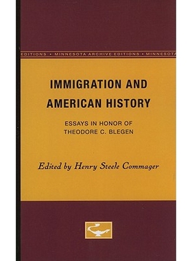 预订 Immigration and American History: Essays in Honor of Theodore C. Blegen: 9780816657353