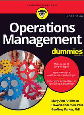 【预订】Operations Management For Dummies, 2Nd Edition 9781119843108