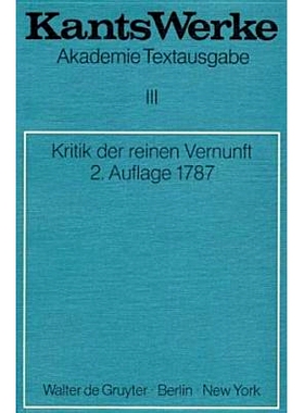 预订 Kritik der reinen Vernunft: 9783110014365