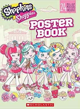 【预售】Shopkins Shoppies: Poster Book