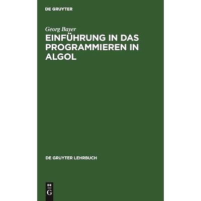 预订 Einführung in das Programmieren in Algol: 9783110992083