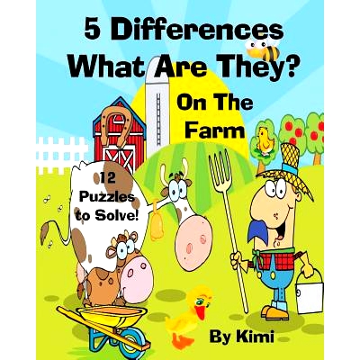 预订 5 Differences- What Are They? - On the Farm- For Kids (Kids Series): 9781633831339