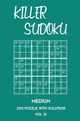 [预订]Killer Sudoku Medium 200 Puzzle With Solution Vol 10: 9x9, Advanced sumoku Puzzle Book, 2 puzzles pe 9781701201958