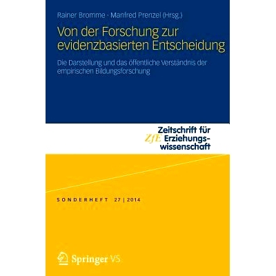 预订 Von der Forschung zur evidenzbasierten Entscheidung: Die Darstellung und das öffentliche Verständnis der empirisc
