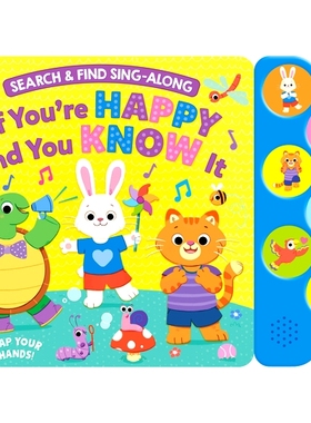 预订 Search & Find: If You’re Happy and You Know It (6-Button Sound Book): 9781638543992