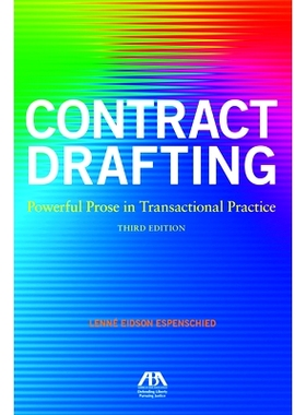 预订 Contract Drafting: Powerful Prose in Transactional Practice 合同起草:交易实践中的强大散文: 9781641053327