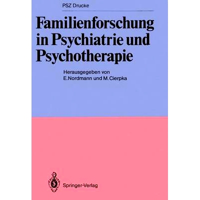 预订 Familienforschung in Psychiatrie und Psychotherapie: 9783540168805