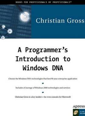 预订 A Programmer's Introduction to Windows DNA [With CDROM]