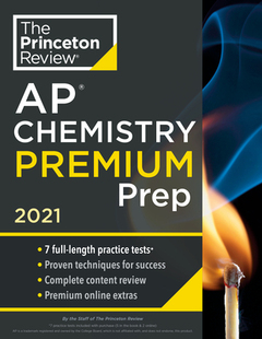 【预订】Princeton Review AP Chemistry Premium Prep, 2021: 5 Practice Tests + Complete Content Review + Strategies ...