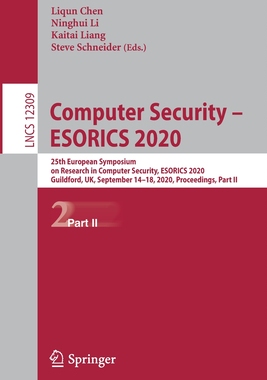 【预订】Computer Security – ESORICS 2020
