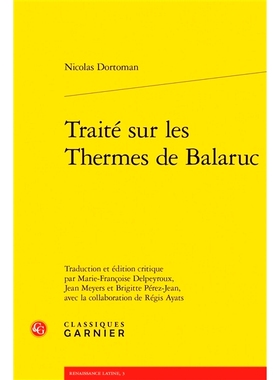预订 Traite Sur Les Thermes de Balaruc 巴拉鲁克温泉浴论文: 9782406062110