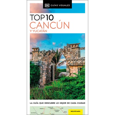 预订 坎昆和尤卡坦东望洋前 10 名 旅游 墨西哥 Pocket Travel Guide DK口袋旅行指南系列 西班牙文 Cancun y Yucatan Guia Top 10