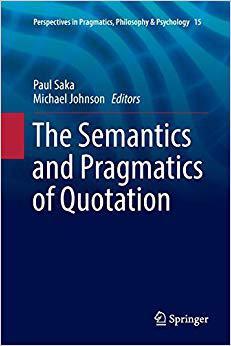 【预售】The Semantics and Pragmatics of Quotation