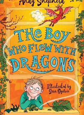 英文原版 养龙的男孩3 和龙一起飞翔 儿童青少课外读物 英语阅读插图本 龙年礼物 Andy Shepherd The Boy Who Flew with Dragons