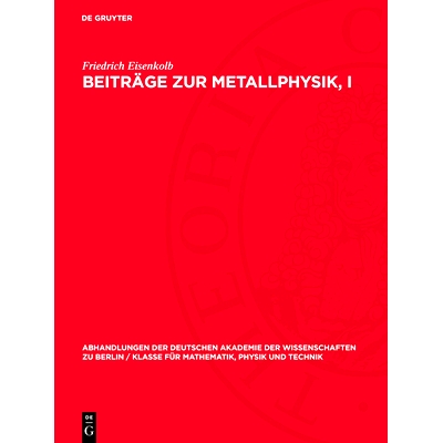 Vorträge vor der Unterkommission Metall