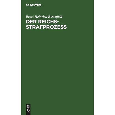 预订 Der Reichs-Strafprozeß: Ein Lehrbuch: 9783111155449