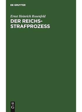 预订 Der Reichs-Strafprozeß: Ein Lehrbuch: 9783111155449