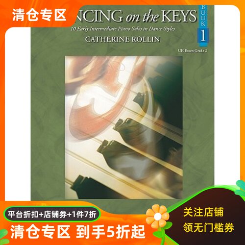 英文原版 指尖舞蹈1 钢琴乐谱 Dancing on the Keys, Bk 1: 10 Early Intermediate Piano Solos in Dance Styles