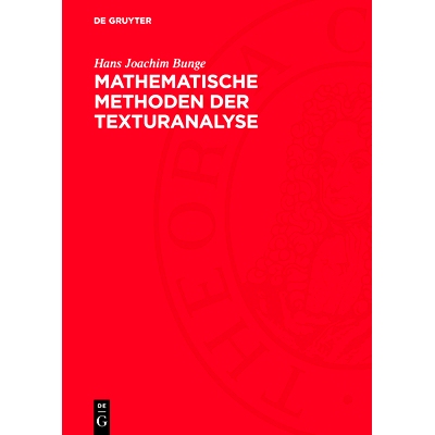 预订 Mathematische Methoden der Texturanalyse: 9783112770269