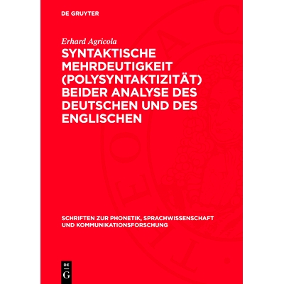 预订 Syntaktische Mehrdeutigkeit (Polysyntaktizität) beider Analyse des Deutschen und des Englischen: 9783112761366