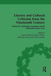 from 9781032059341 Literary Century Nineteenth the Criticism Cultural and 预订